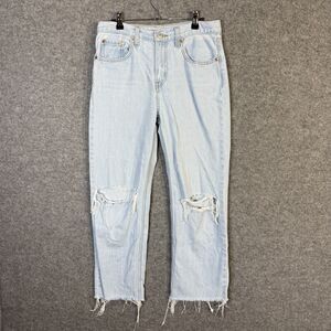 Levi Strauss & Co. Women's Low Pro Straight Fit Distressed Jean Pants Size 27